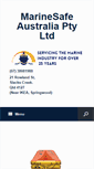 Mobile Screenshot of marinesafe.com.au