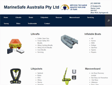 Tablet Screenshot of marinesafe.com.au